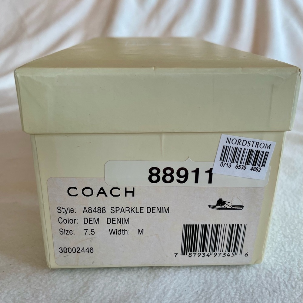 Coach denim sandals with decoration - Picture 4 of 4
